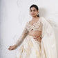 Foil Circular Lehenga with Embroidered Blouse and Dupatta