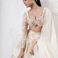 Foil Circular Lehenga with Embroidered Blouse and Dupatta