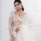 Foil Circular Lehenga with Embroidered Blouse and Dupatta