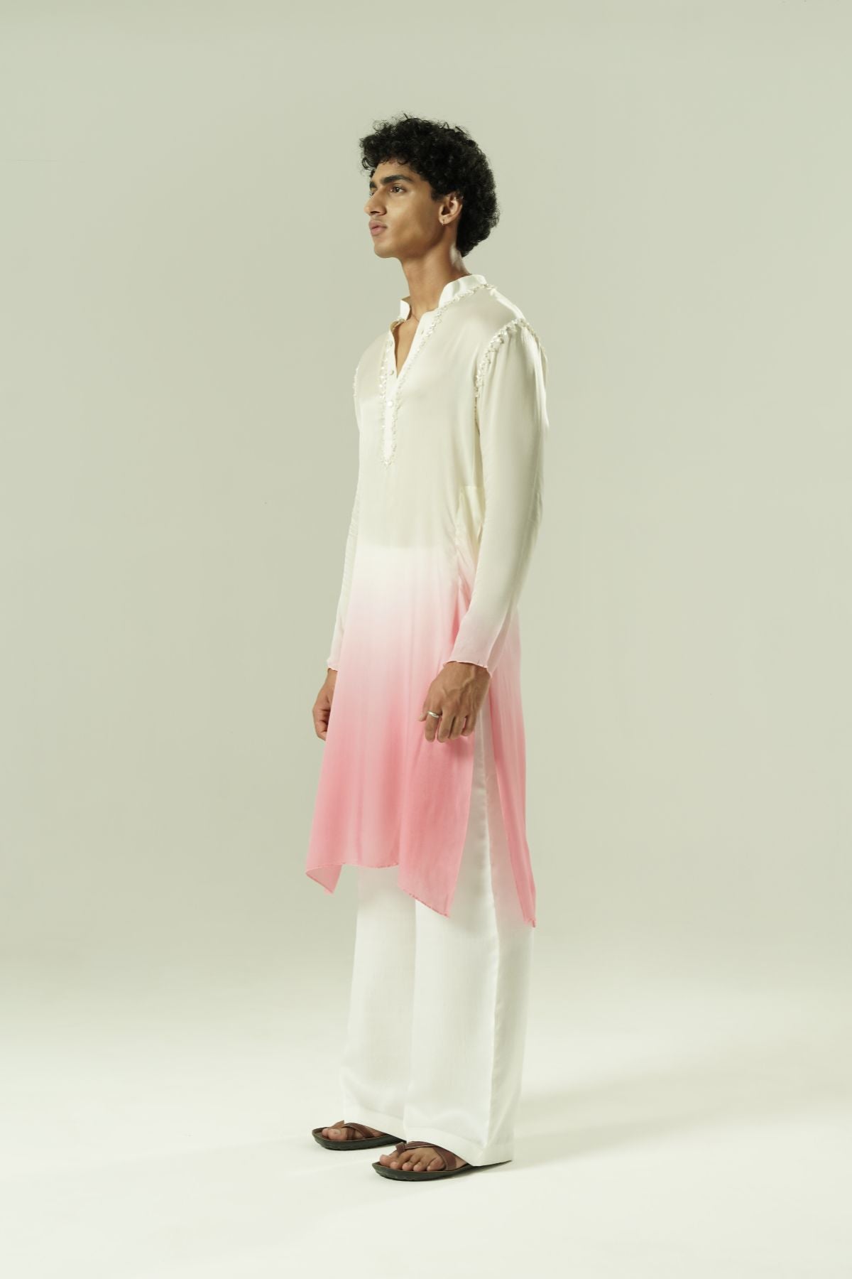 Ombre Beaded Kurta Set