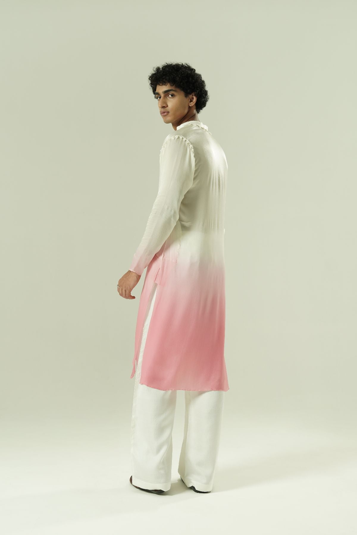 Ombre Beaded Kurta Set