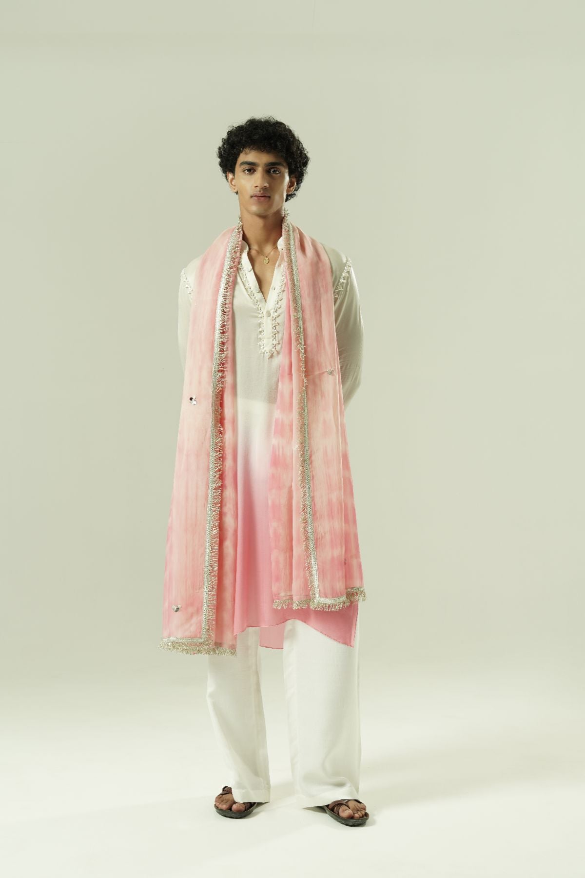 Ombre Beaded Kurta Set