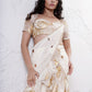 Ruffled Drape Saree with Foil Choli