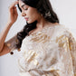 Foil Moon Patchwork Saree with Beaded Blouse