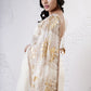 Foil Moon Patchwork Saree with Beaded Blouse