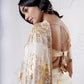 Foil Moon Patchwork Saree with Beaded Blouse