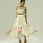 Leaflet Layered Skirt Set