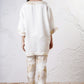 Kaftan Kurta with Foil Cropped Pants