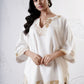 Kaftan Kurta with Foil Cropped Pants