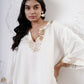 Kaftan Kurta with Foil Cropped Pants