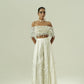 Sequin Drops Tuck Sharara Set