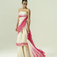 Ombre Draped Layered Sharara Set