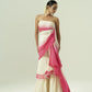 Ombre Draped Layered Sharara Set