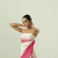 Ombre Draped Layered Sharara Set