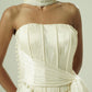 Beaded Draped Corset Set