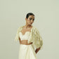 Leaflet Draped Sharara & Cape Set