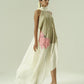 Lilly Asymmetric Halter Tie Dress