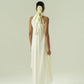 Lilly Asymmetric Halter Tie Dress