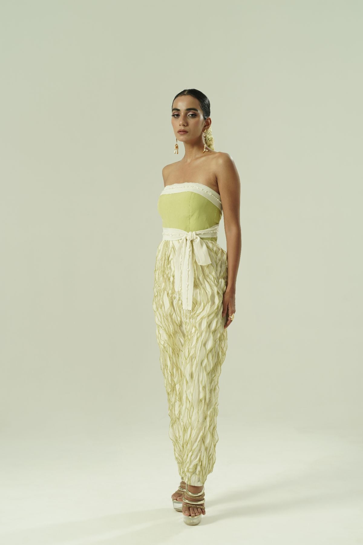 Leaflet Ruffle Jumpsuit