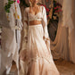 Pearl Embroidery Ombre Lehenga With Beaded Printed Blouse And Panelled Dupatta