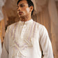 Embroidered Scaklloped Yoke Kurta With Straight Pants