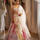 Garden Print Lehenga With Embroidered Blouse And Dupatta