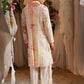 Scalloped Lace Stripe Valley Kurta With Fringe Pants