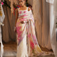 Vally Print Saree With Scalloped Border And Printed Blouse