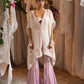 Scalloped Floret  Kaftan Wiyh Godet Sharar And A Printed Bustier