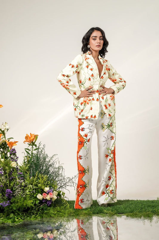 Mosaic Canvas Pant Suit