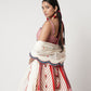 Gamcha Beaded Cord Lehenga Set