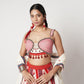 Gamcha Beaded Cord Lehenga Set