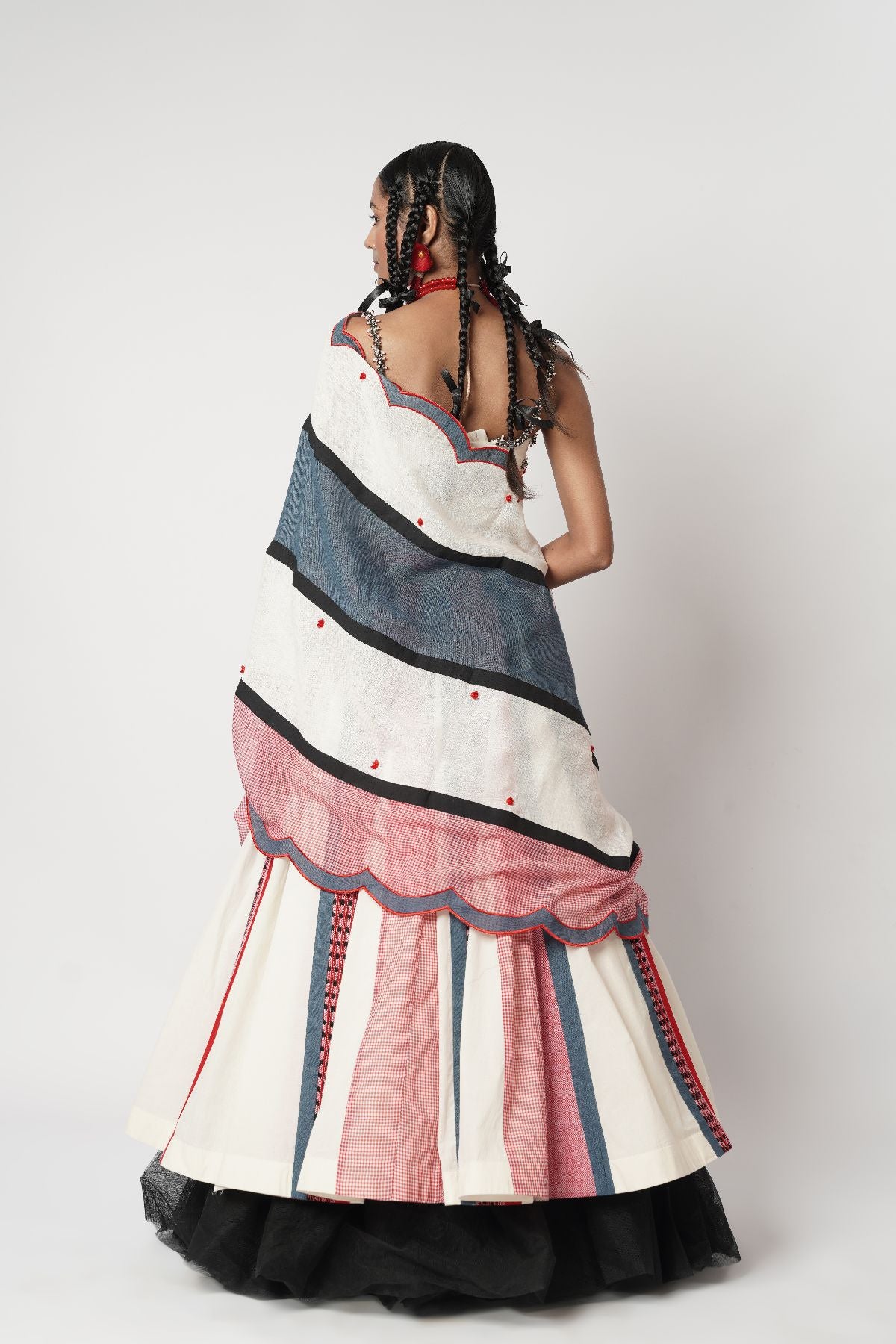 Gamcha &Naga Duo Paneled Lehenga Set