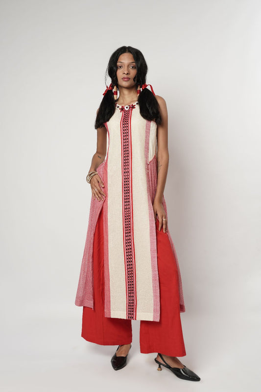 Naga Paneled Kurta Set