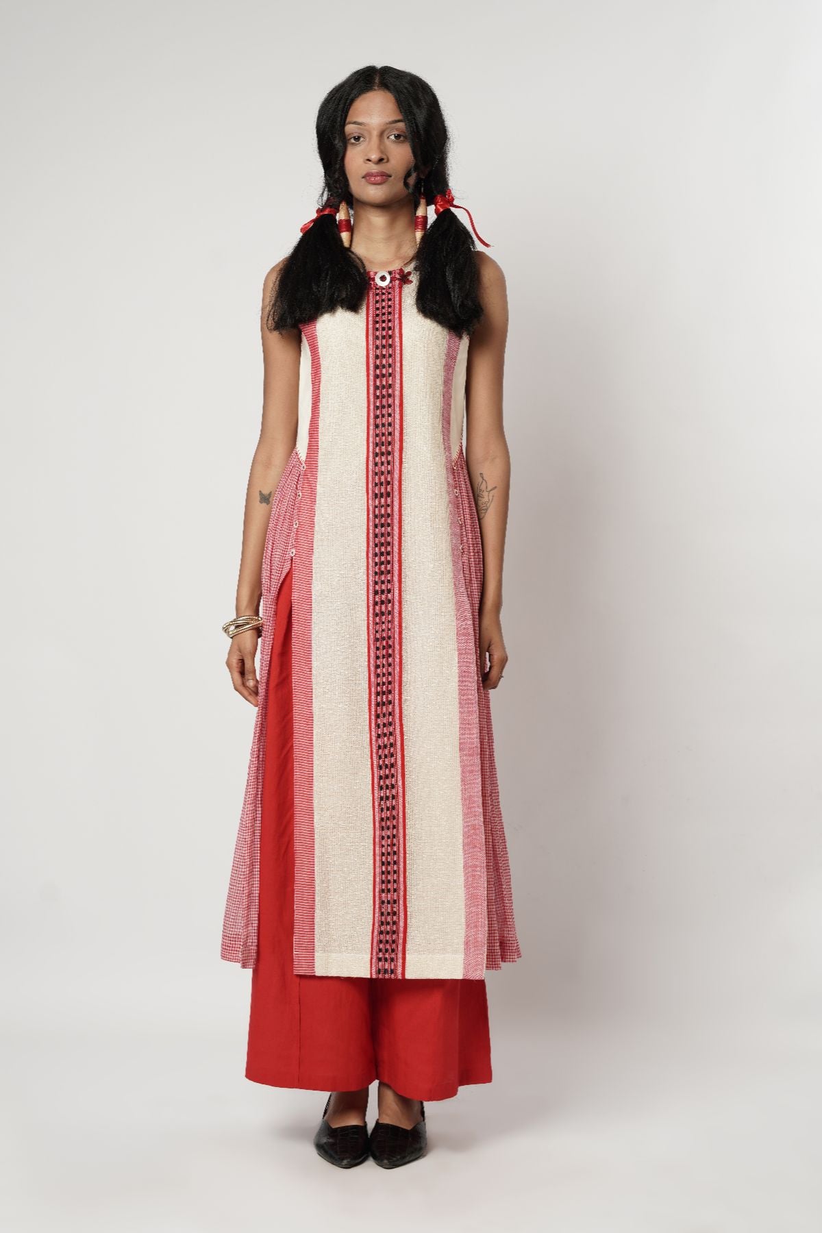 Naga Paneled Kurta Set