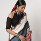 Gamcha Colour Block Scallop Saree Set