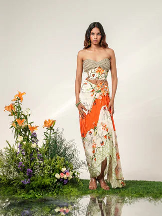 Gilded TANGERINE DRAPE SET