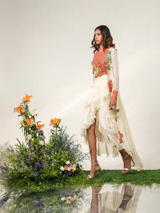 RUFFLED MOSAIC DRAPE SET