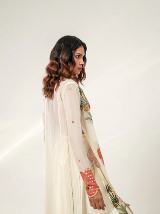 RUFFLED MOSAIC DRAPE SET