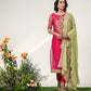 FUCHSIA GARDEN KURTA SET