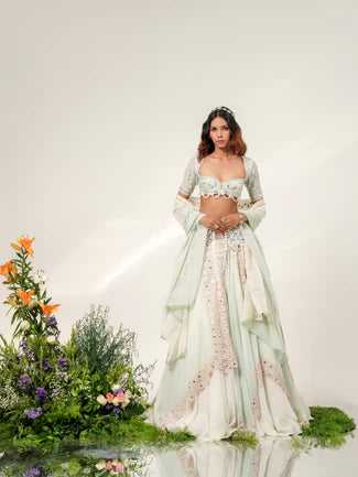 VICTORIAN BLOOM LEHENGA