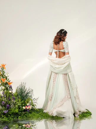 VICTORIAN BLOOM LEHENGA
