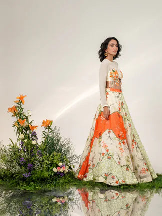 MANDARINE MUSE LEHENGA