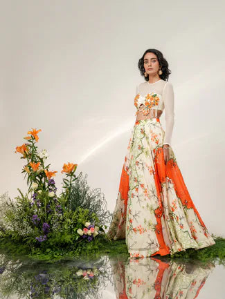 MANDARINE MUSE LEHENGA