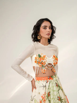 MANDARINE MUSE LEHENGA