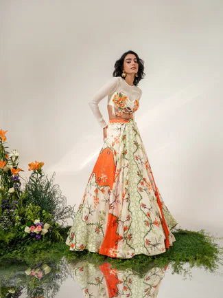 MANDARINE MUSE LEHENGA