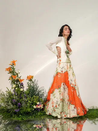 BOTANICAL AFFAIR LEHENGA
