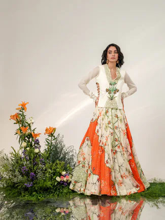 BOTANICAL AFFAIR LEHENGA
