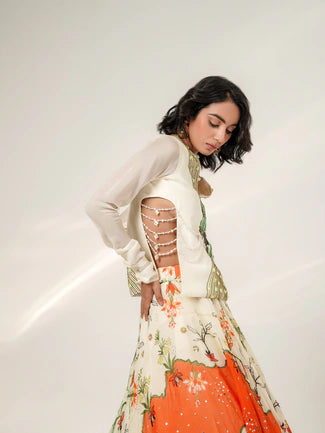 BOTANICAL AFFAIR LEHENGA