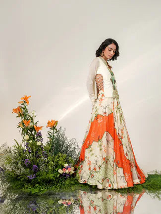 BOTANICAL AFFAIR LEHENGA